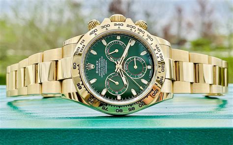 rolex groen goud|rolex green dial.